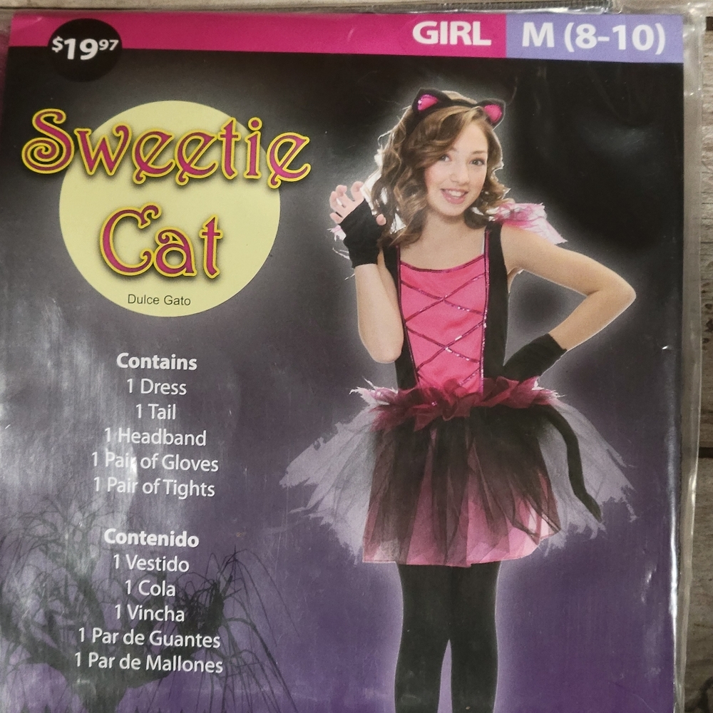 Sweetie cat Girls Halloween costume 8-10